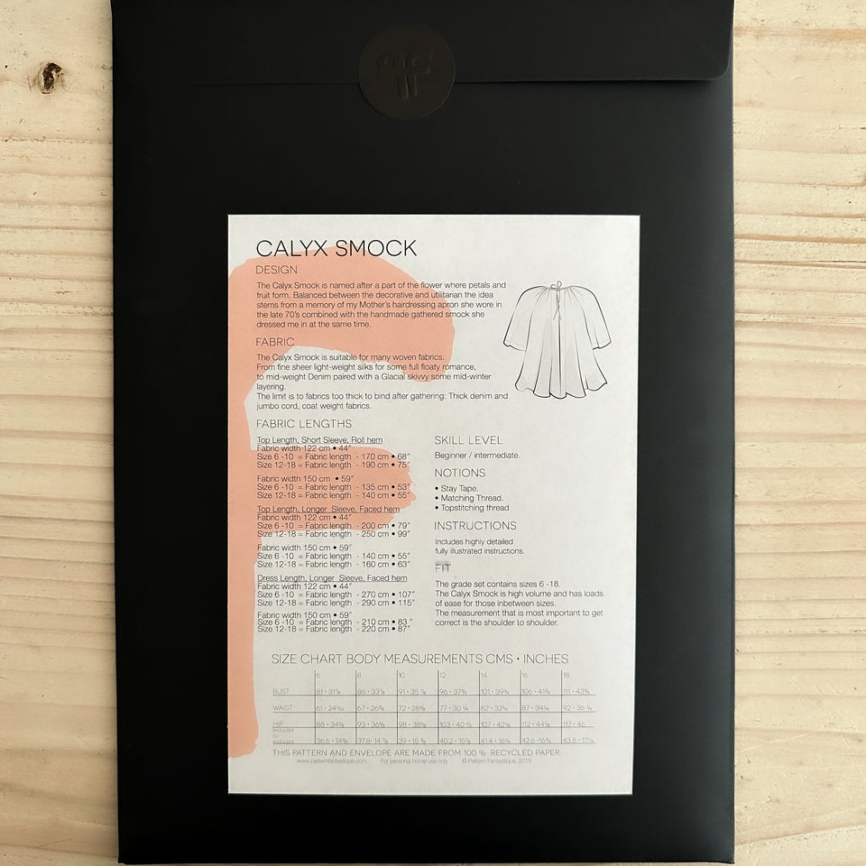 Calyx Smock - Sewing Pattern Print & PDF